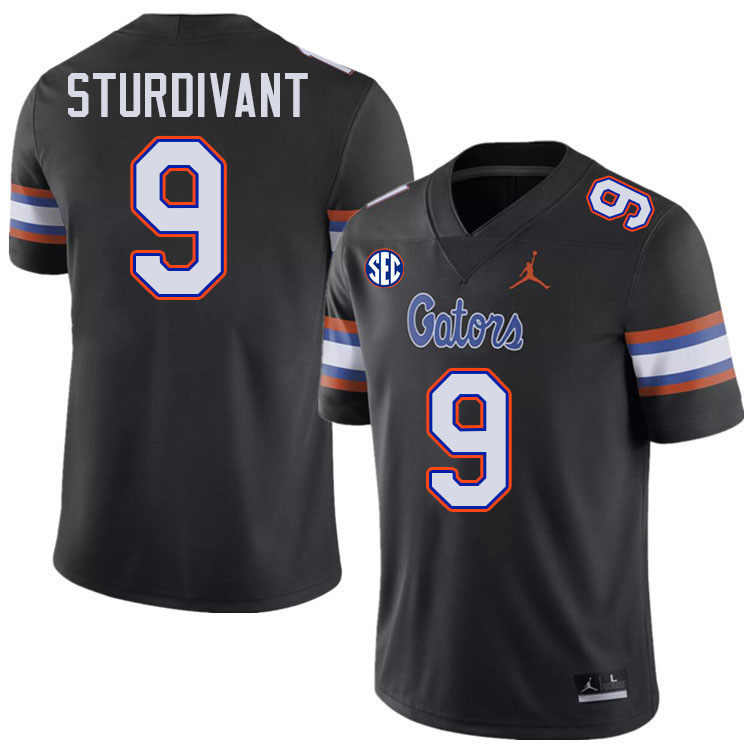 Florida Gators #9 J. Michael Sturdivant College Football Jerseys Stitched-Black